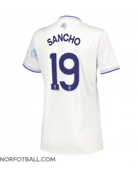 Billige Fotballdrakt Aston Villa Jadon Sancho #19 Replika Tredjedrakt Dame 2025-26 Kortermet